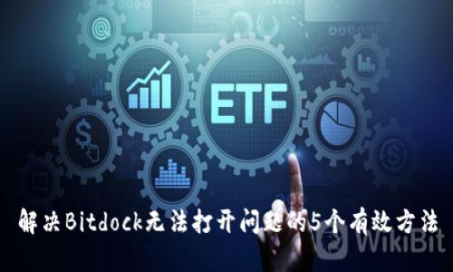解决Bitdock无法打开问题的5个有效方法